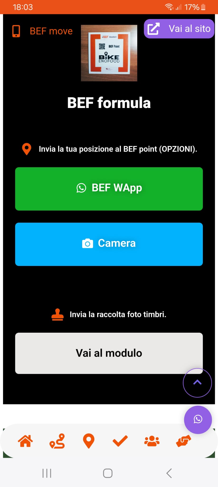 Posizione BEF point